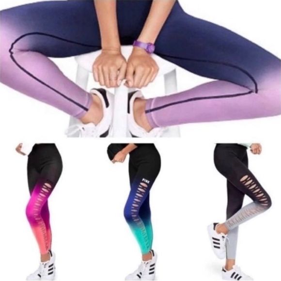 PINK
VS NEON COOL AND COMFY HTF OMBRÉ LEGGINGS M - Picture 3 of 10